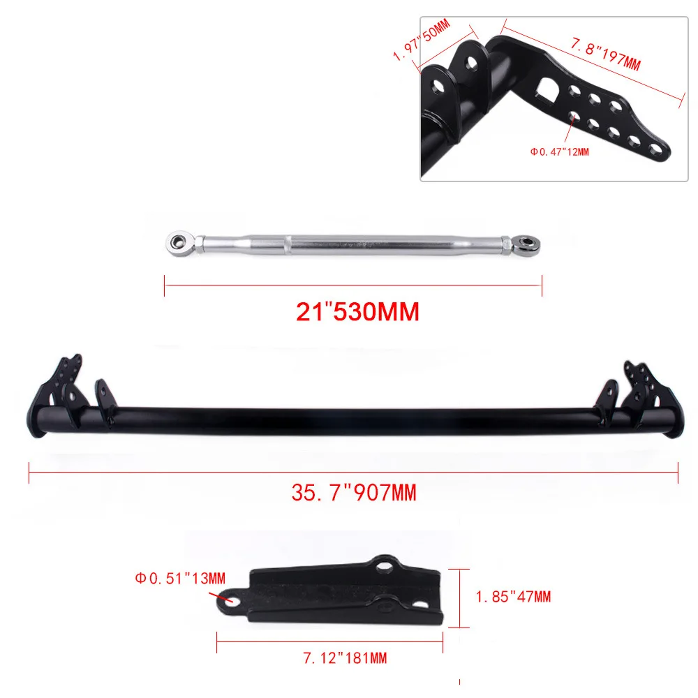 Barra de tracción trasera Honda Civic 92-95 – Acura Integra 94-01 - imagen 3