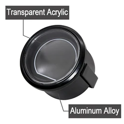 Reloj multifunción 52 mm para coche: RPM, presión y temperatura