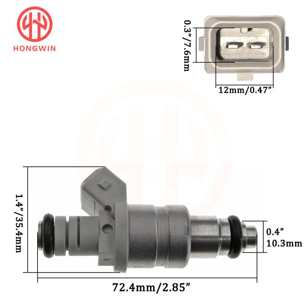 HONGWIN Inyector de combustible VAZ6238 - Lada Volga L4 1990-2012 - imagen 2