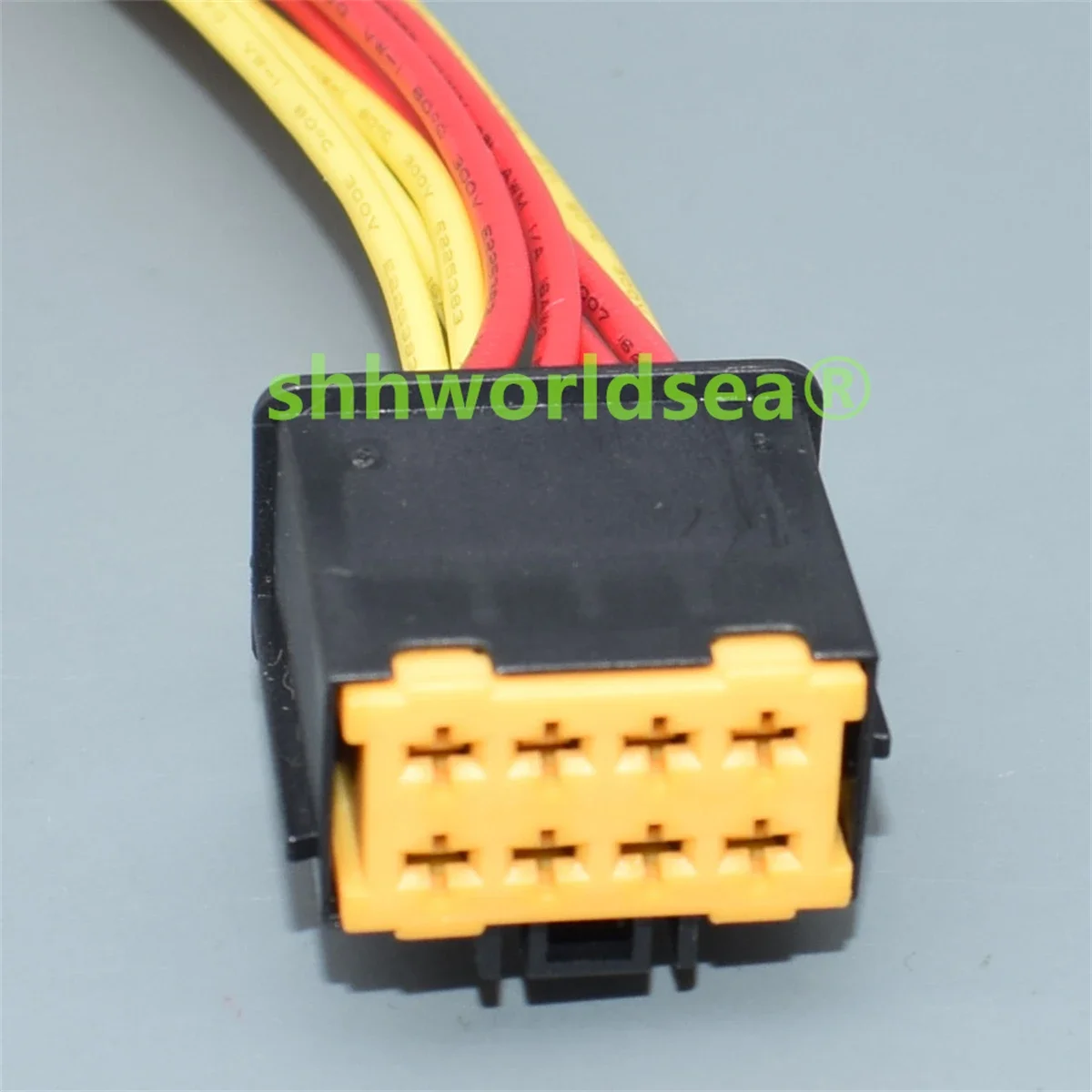 Detalle del enchufe y los terminales del conector