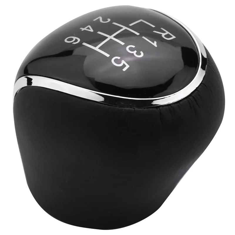 Palanca de cambio cuero PU para Ford Mondeo Focus S-MAX Transit Kuga - imagen 5