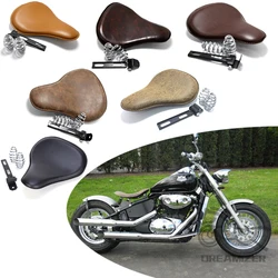 Asiento individual de cuero envejecido para Sportster y Softail