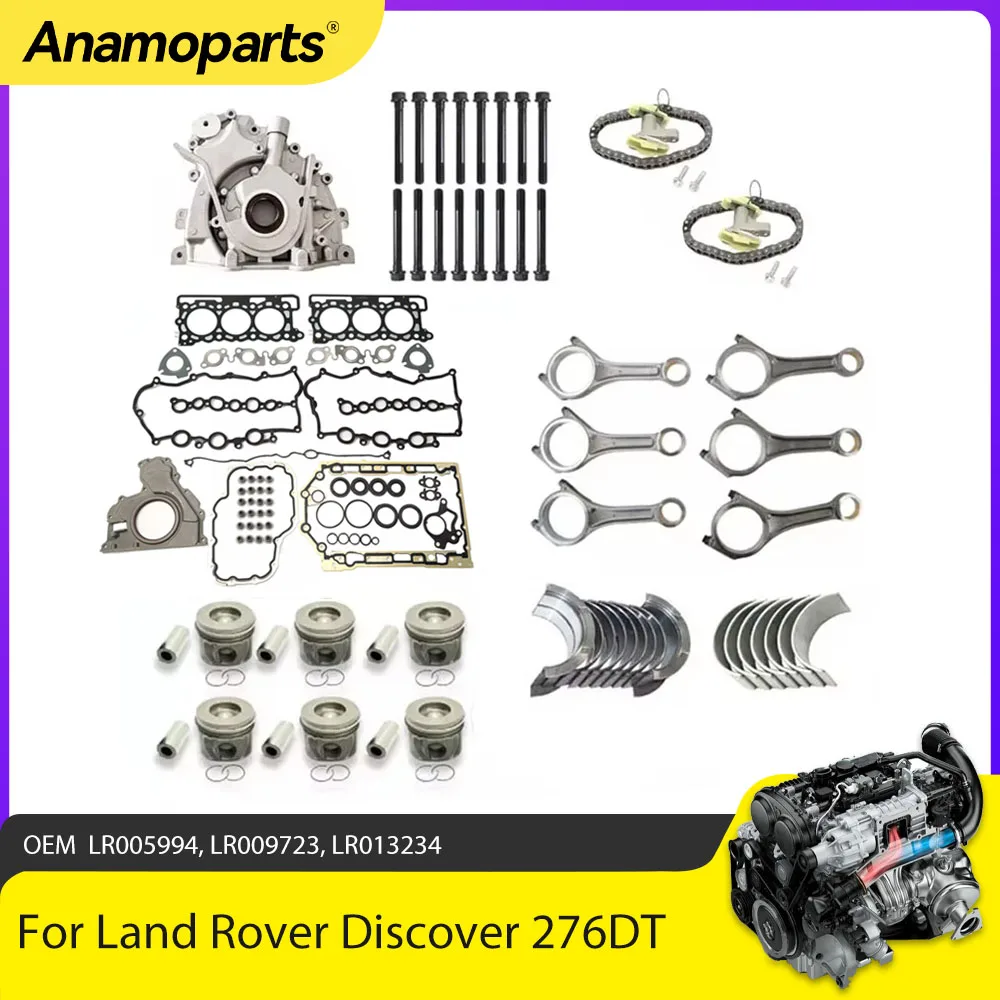 Kit motor 2,7 276DT Land Rover: cojinetes y bomba de aceite