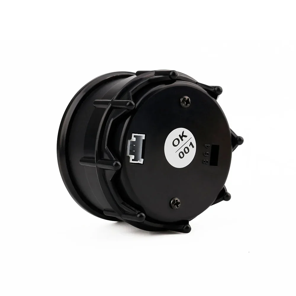 Voltímetro digital coche 52mm LED azul 8-18V universal cara negra - imagen 3