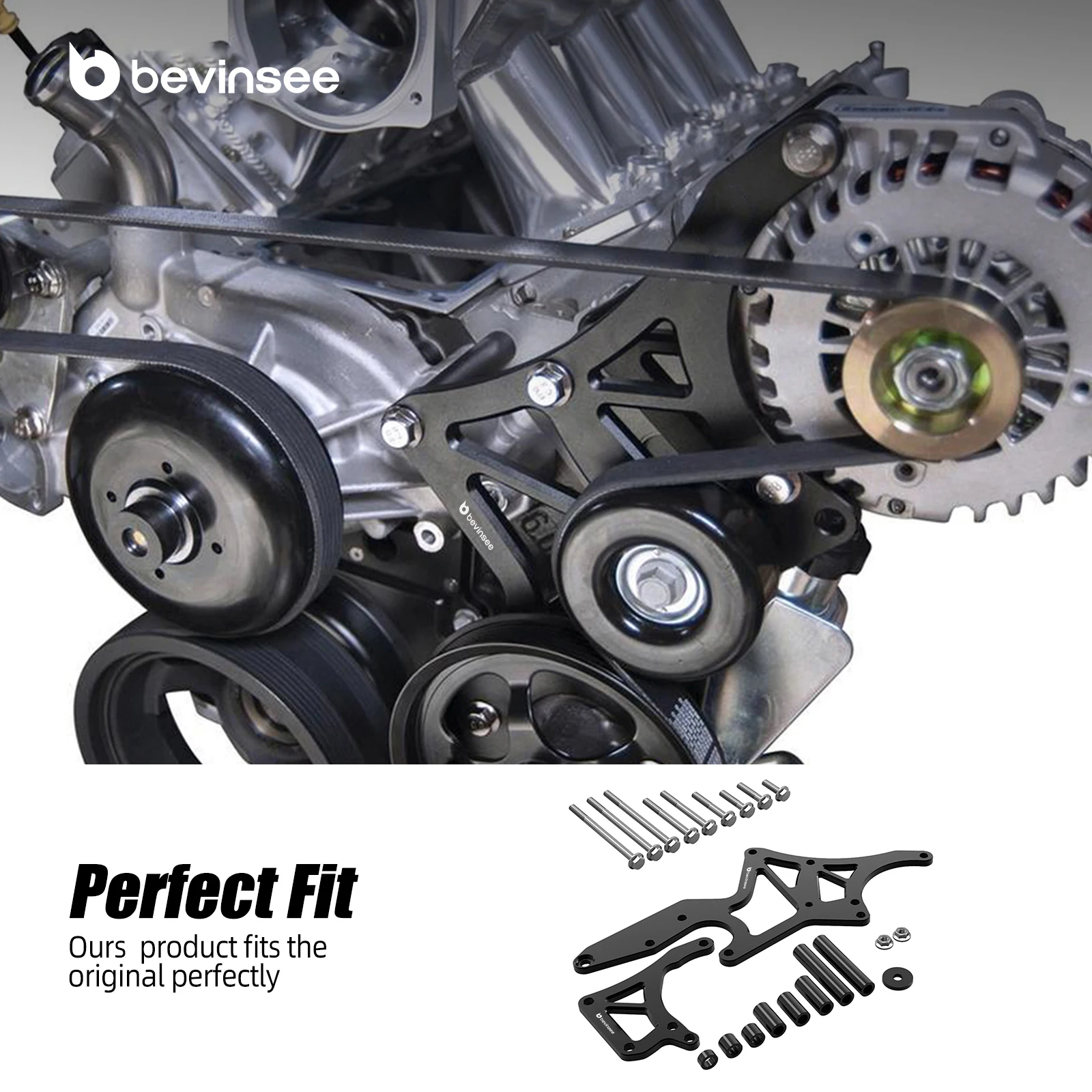 Kit soporte alternador y dirección asistida LS - Chevy GMC - imagen 2