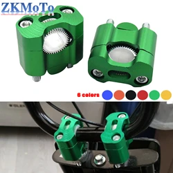 Abrazaderas CNC elevadores de manillar 22/28 mm para moto MX y ATV