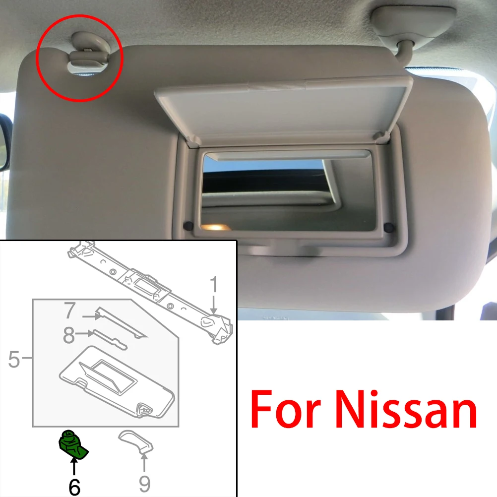 Clip sujeción parasol Nissan Juke, X-Trail, Pathfinder, Infiniti FX - imagen 3