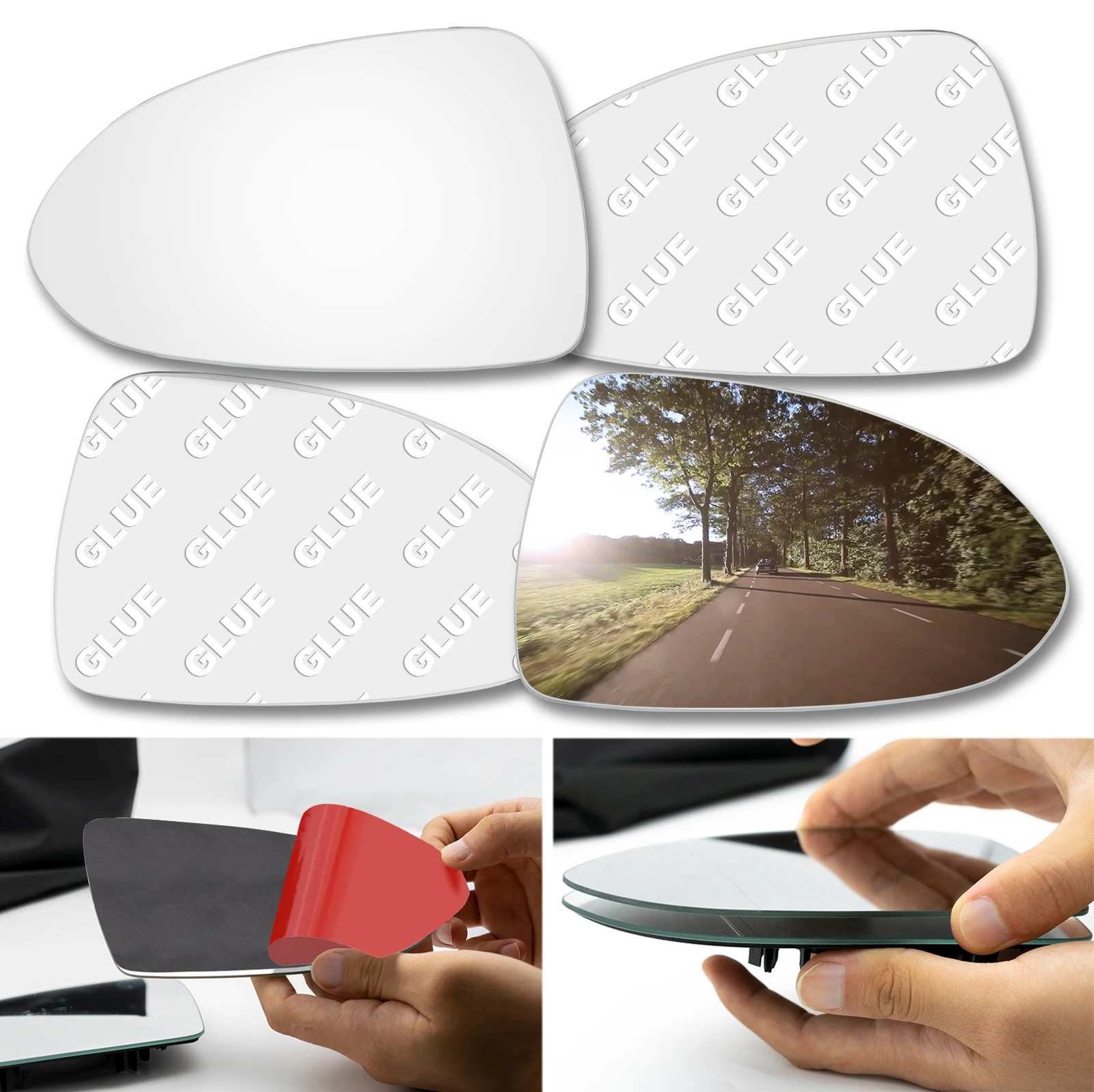 Cristal retrovisor Opel Corsa D/E 2006-2019, izquierdo o derecho