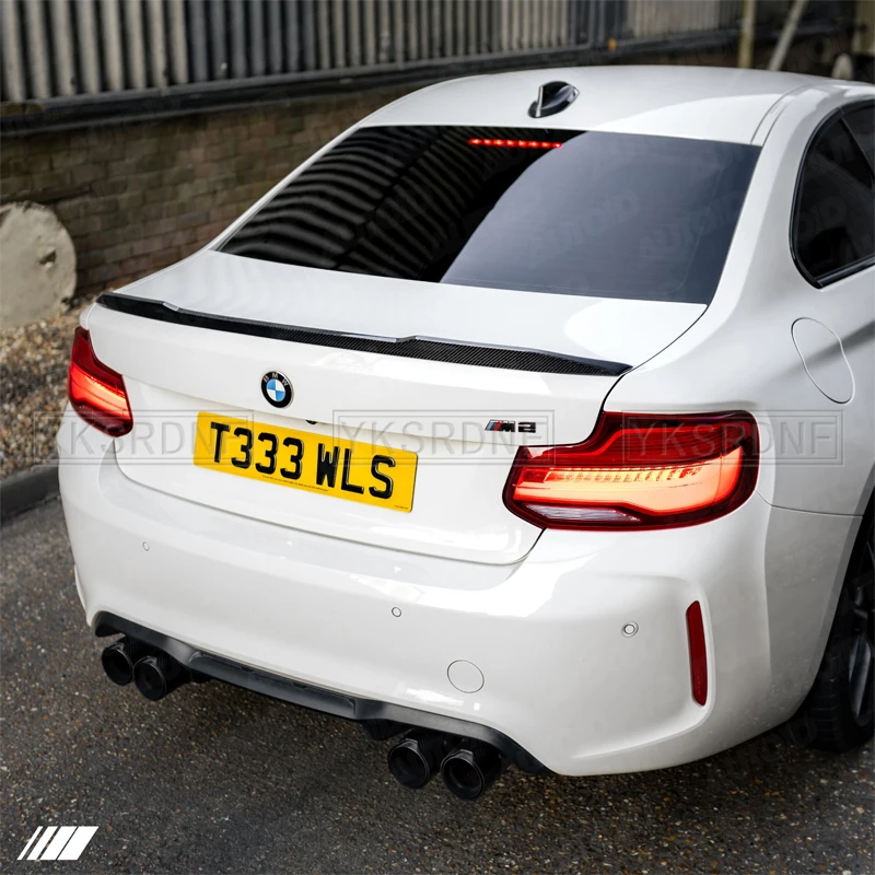 Alerón trasero de fibra de carbono estilo CS para BMW F22 y F87 M2 - imagen 2