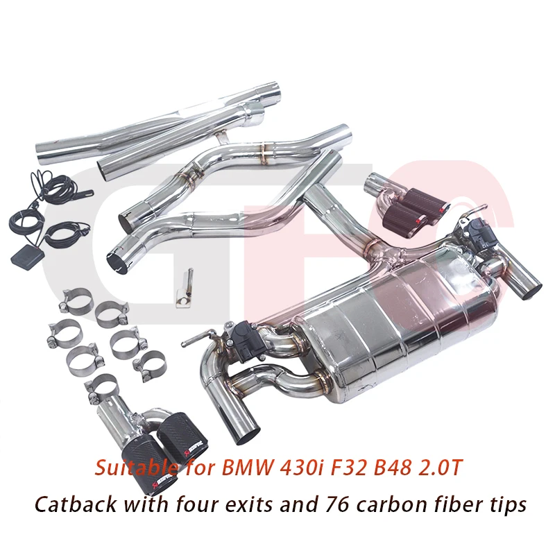 Puntas de escape de fibra de carbono para BMW 430i F32 2.0T - imagen 2