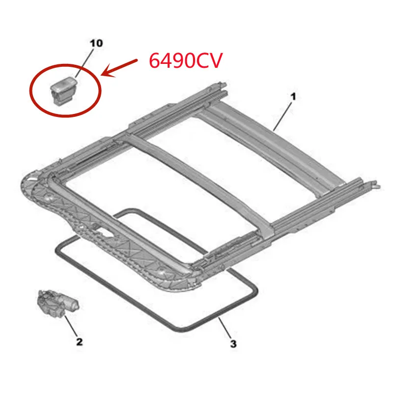 Interruptor techo solar Peugeot 206 206CC 207 - imagen 5