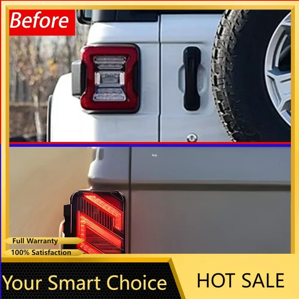 Luces traseras LED Jeep JL Wrangler 2018-2024 Plug and Play alta - imagen 2