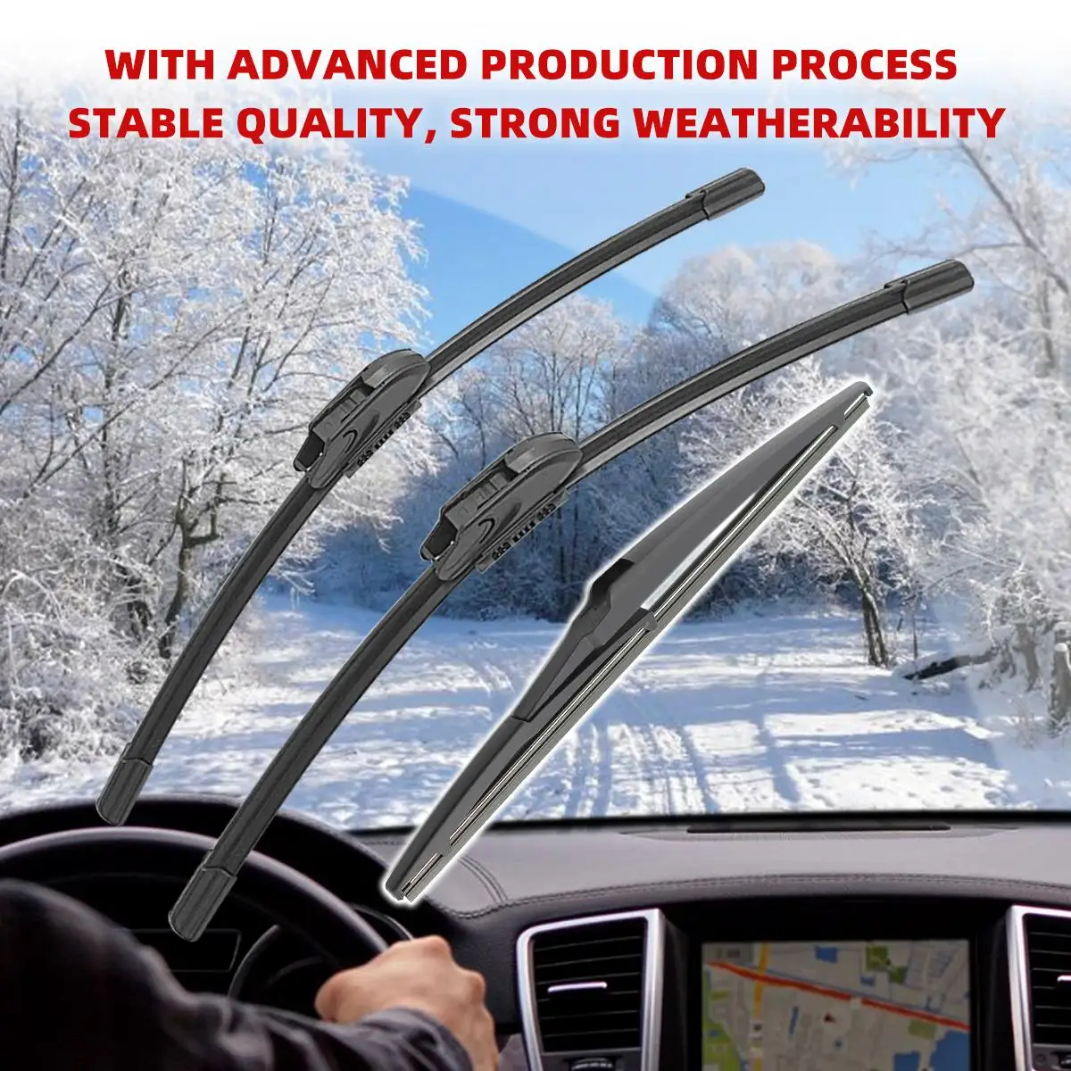 1/2/3/4/6 Uds limpiaparabrisas de coche para Toyota Fortuner AN50 AN60 2004-2015 limpiaparabrisas delanteros y traseros cepillos accesorios para automóviles 2012 2013 2014 - imagen 5