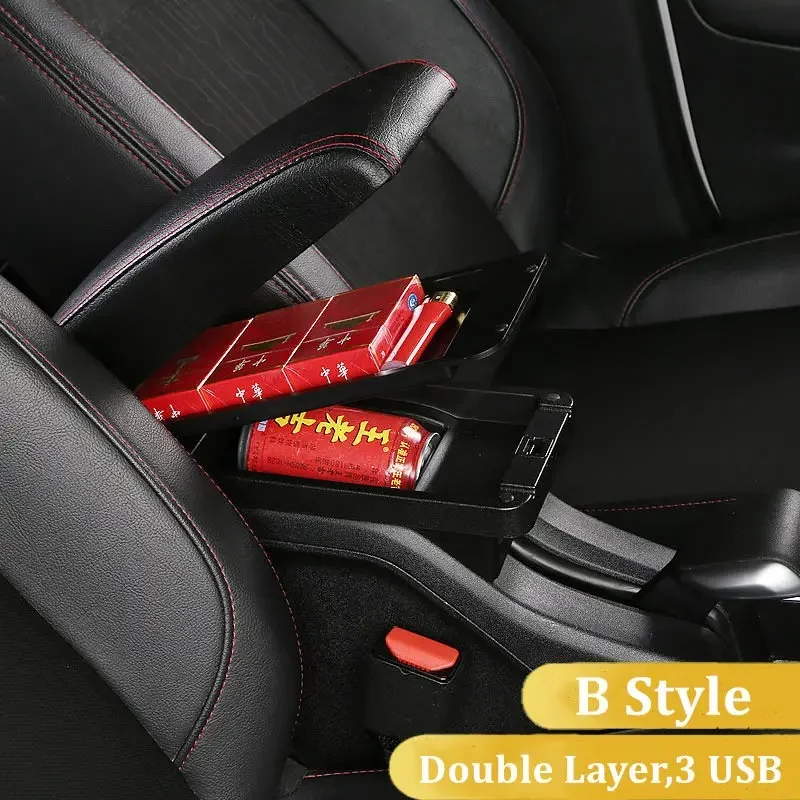 Reposabrazos central con USB para Peugeot 308 T7 y Citroen C4 - imagen 3