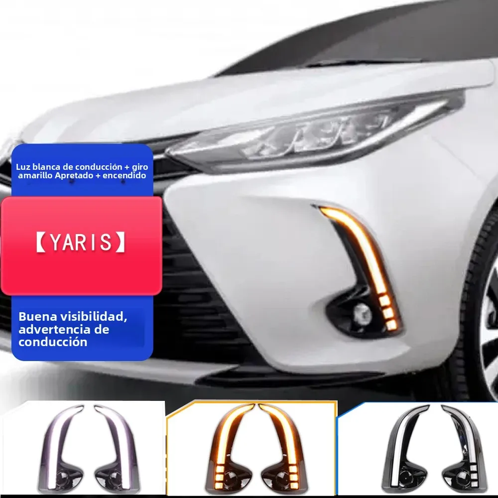 Luces diurnas LED con intermitente dinámico para Toyota Yaris y Vios