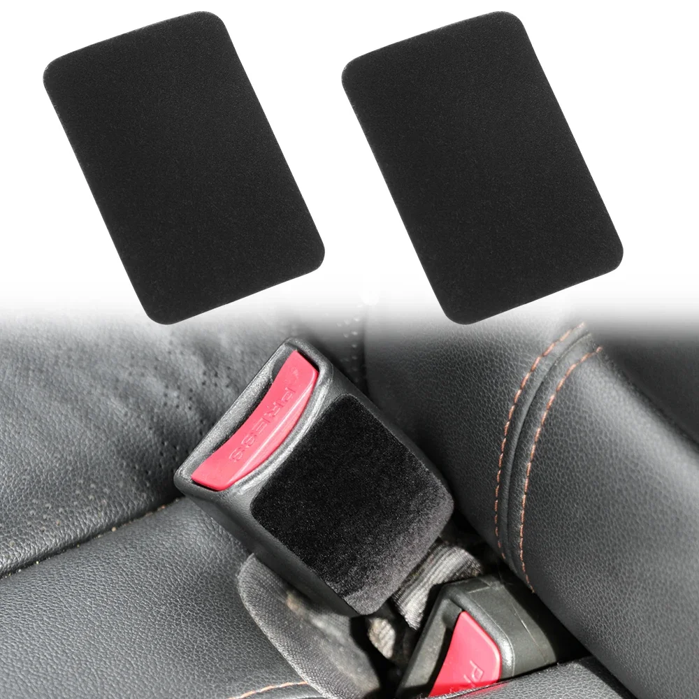 Protector adhesivo anticolisión hebilla cinturón seguridad – Negro
