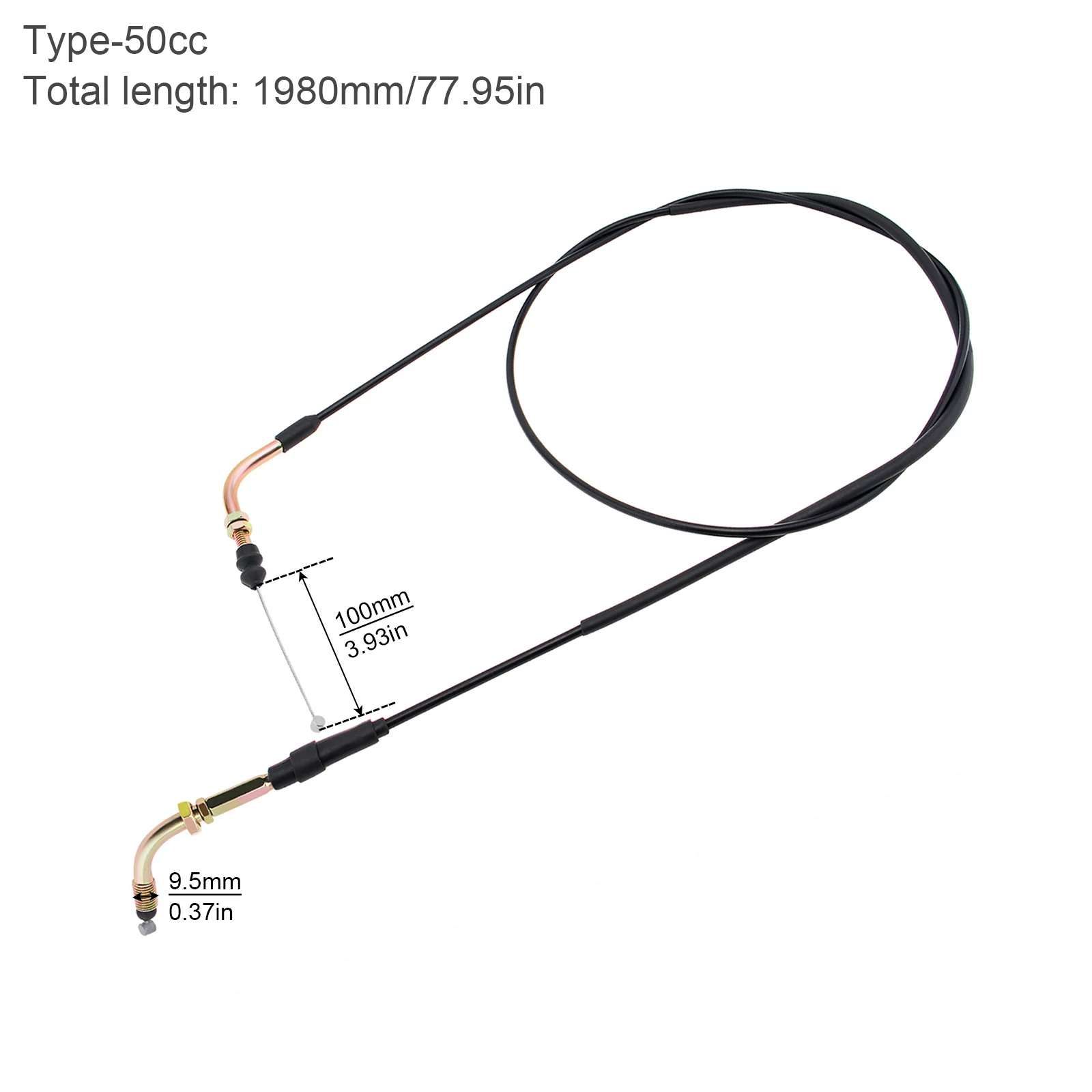 Cable de acelerador universal GY6 150cc para scooter, ATV y Pit Bike - imagen 5