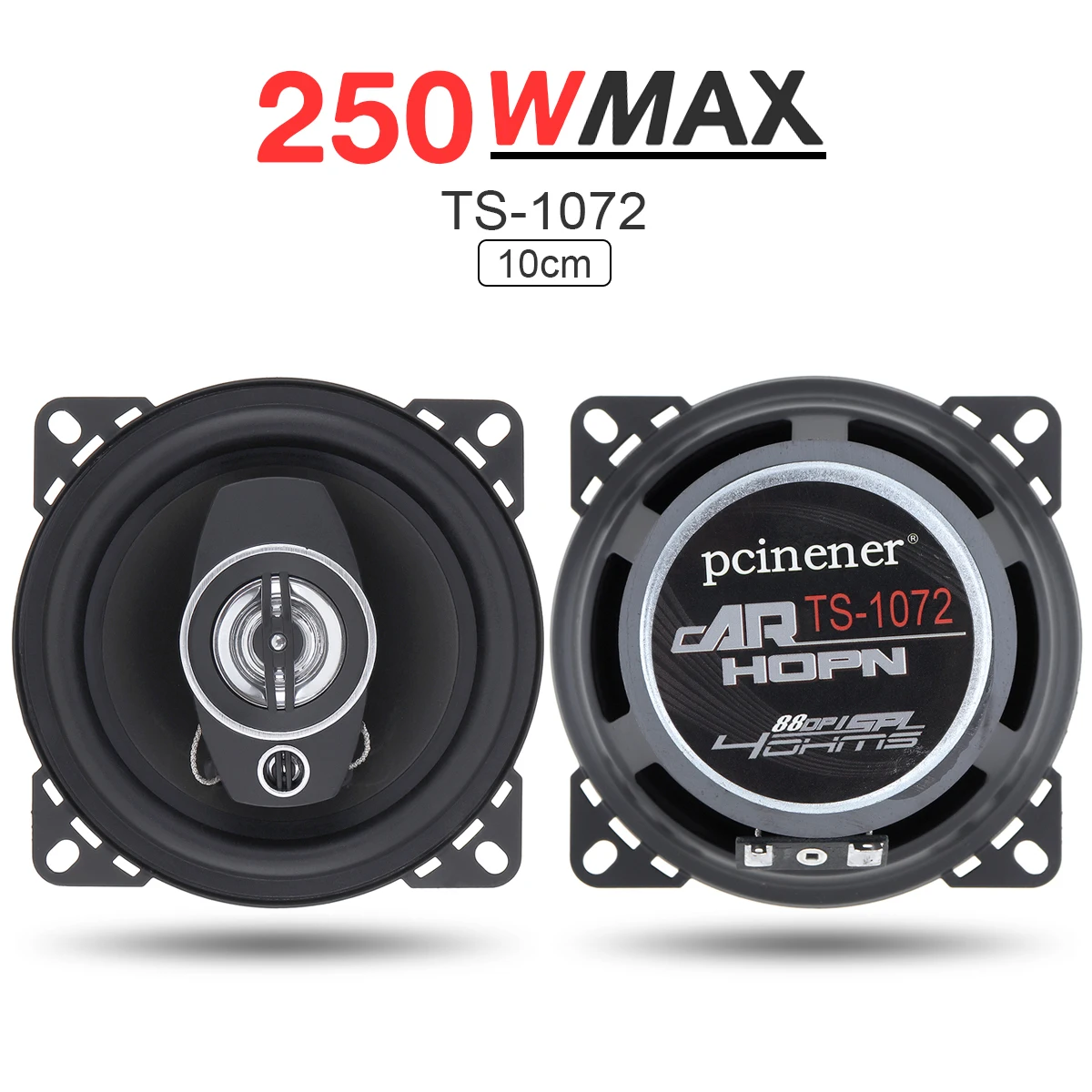 Altavoces coaxiales para coche de 10 cm de alta fidelidad