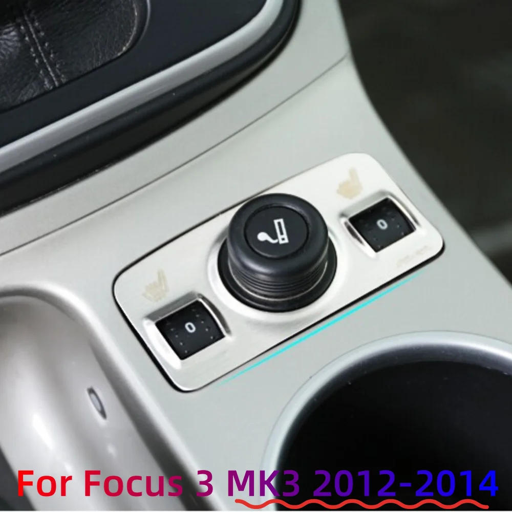 Embellecedor mechero Ford Focus MK3 2012-2014 acero inoxidable - imagen 3