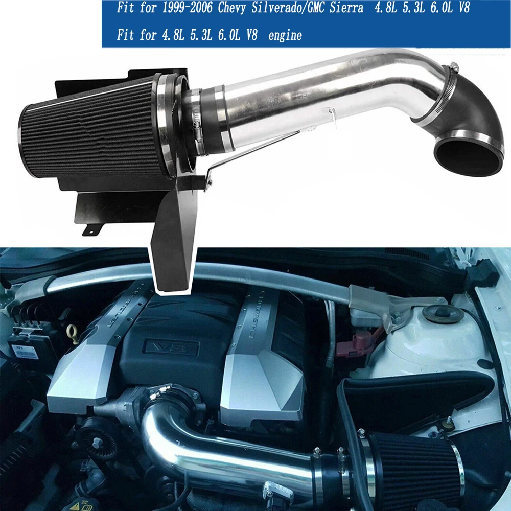 Admisión aire frío 4" con escudo térmico – Silverado/Sierra 4.8-6.0L - imagen 2