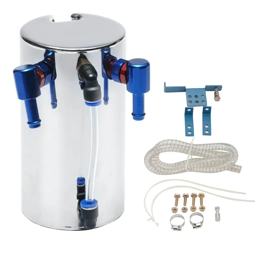 Tanque Universal de captura de aceite de motor de coche, tanque de ventilación de 600ml, radiador de aleación de aluminio, desbordamiento, tanque de combustible, accesorios para coche - imagen 4