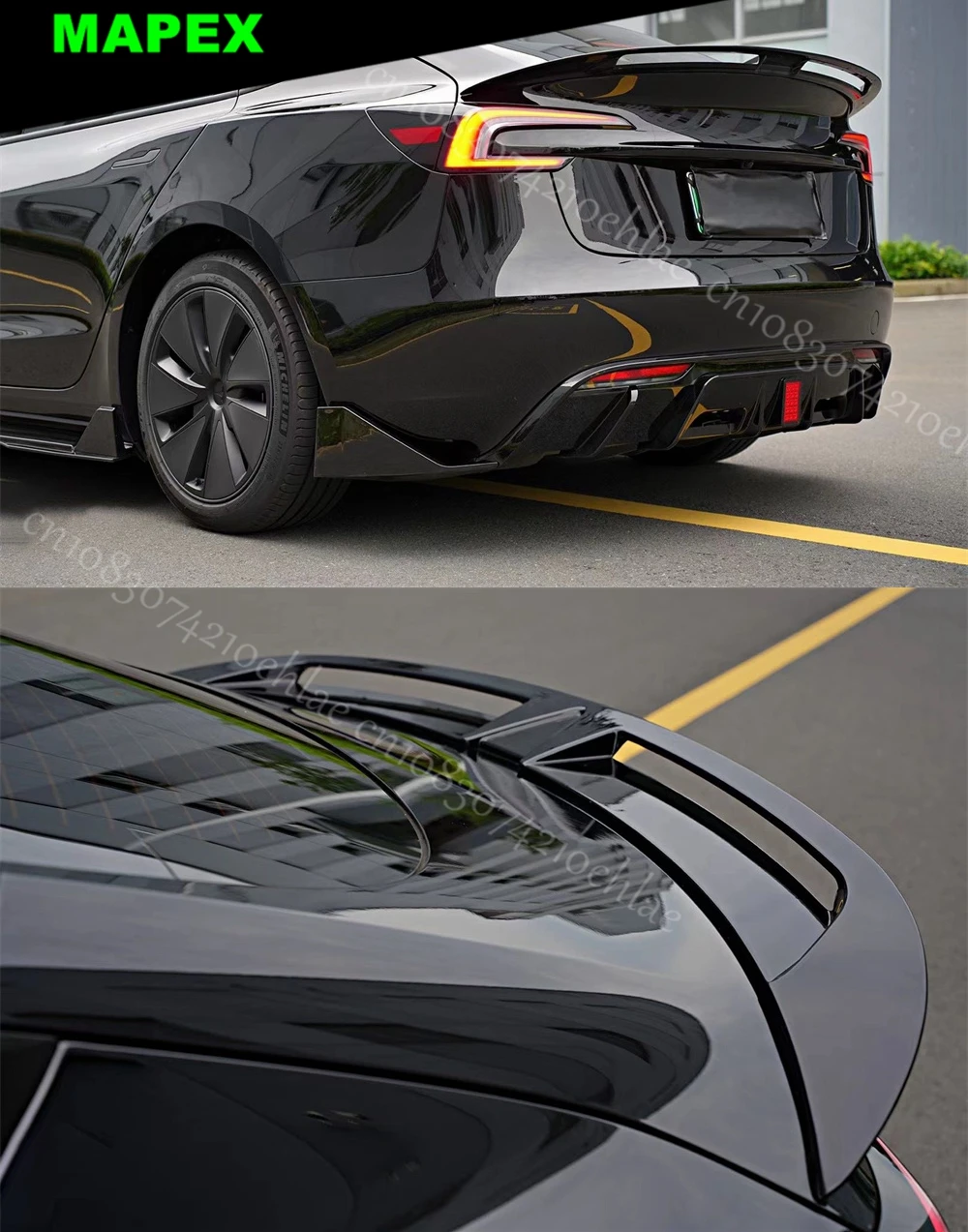 BodyKit de Labios y Falda Lateral para Tesla Model 3 - imagen 3