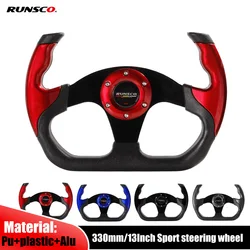 Volante de deriva plano 330 mm - deportivo PU universal
