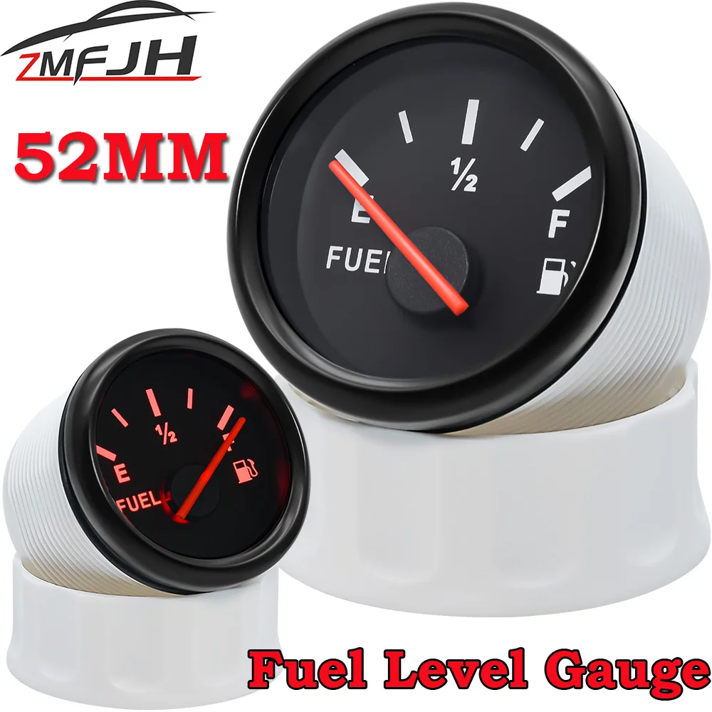 Indicador de nivel de combustible marino LED de 52 mm para barco