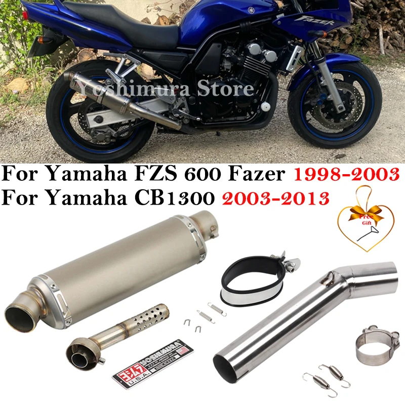 Tubo de escape Yoshimura con DB Killer y enlace medio – Yamaha FZS 600 Fazer