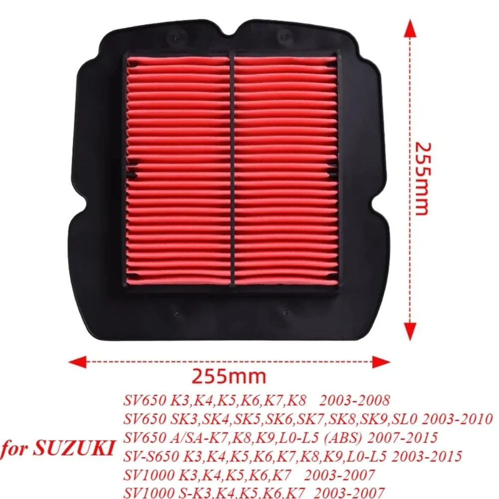 A3612 Limpiador filtro aire 13780-16G00 – Suzuki SV650 SV1000 2003-2008 - imagen 2