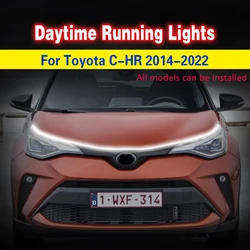 Luz diurna LED DRL para Toyota C-HR 2014-2022 – Parachoques trasero