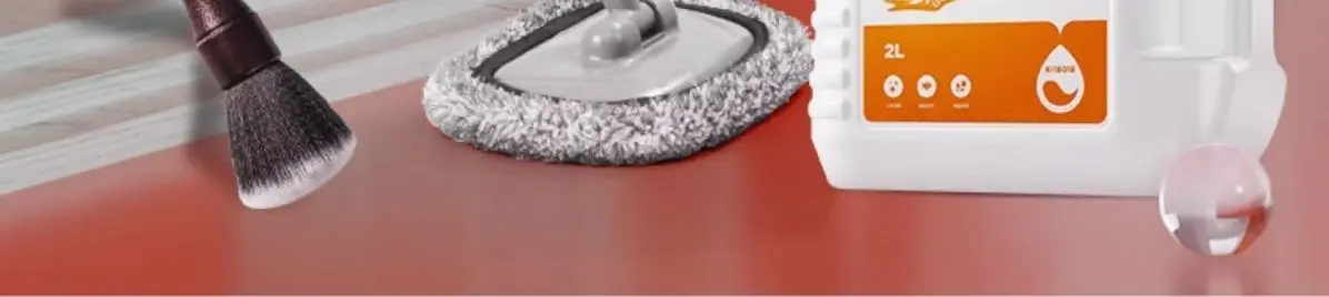 Accesorios ordenados para el lavado