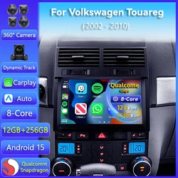 Radio 2DIN Android 15 con GPS para Volkswagen Touareg I (2002-2010)