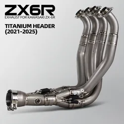 Colector de escape delantero de titanio – Kawasaki ZX-6R 2021-2025