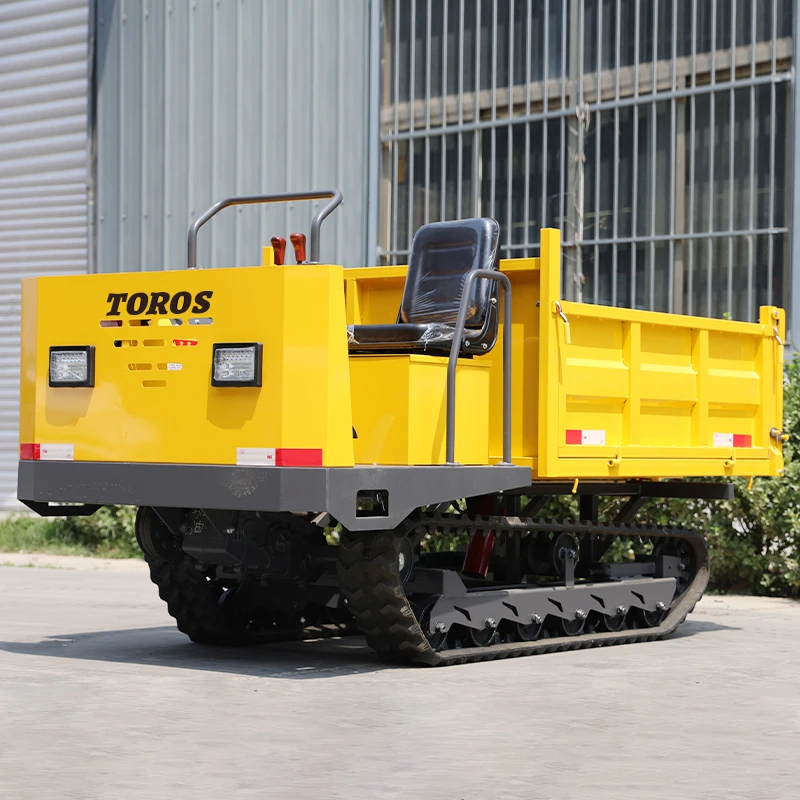Mini dump truck sobre orugas diesel 1,5 t – portador con volcado para carga - imagen 3