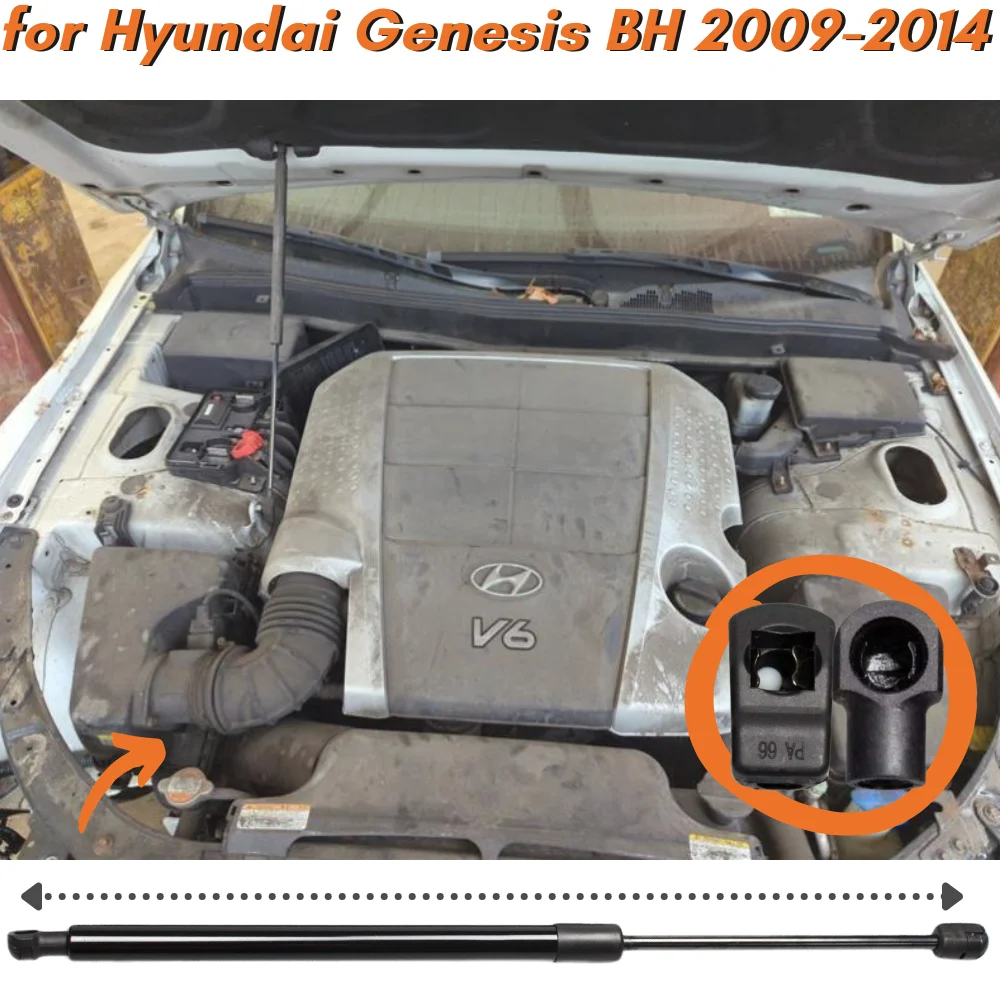 Amortiguador de capó Hyundai Genesis BH Sedan 2009-2014