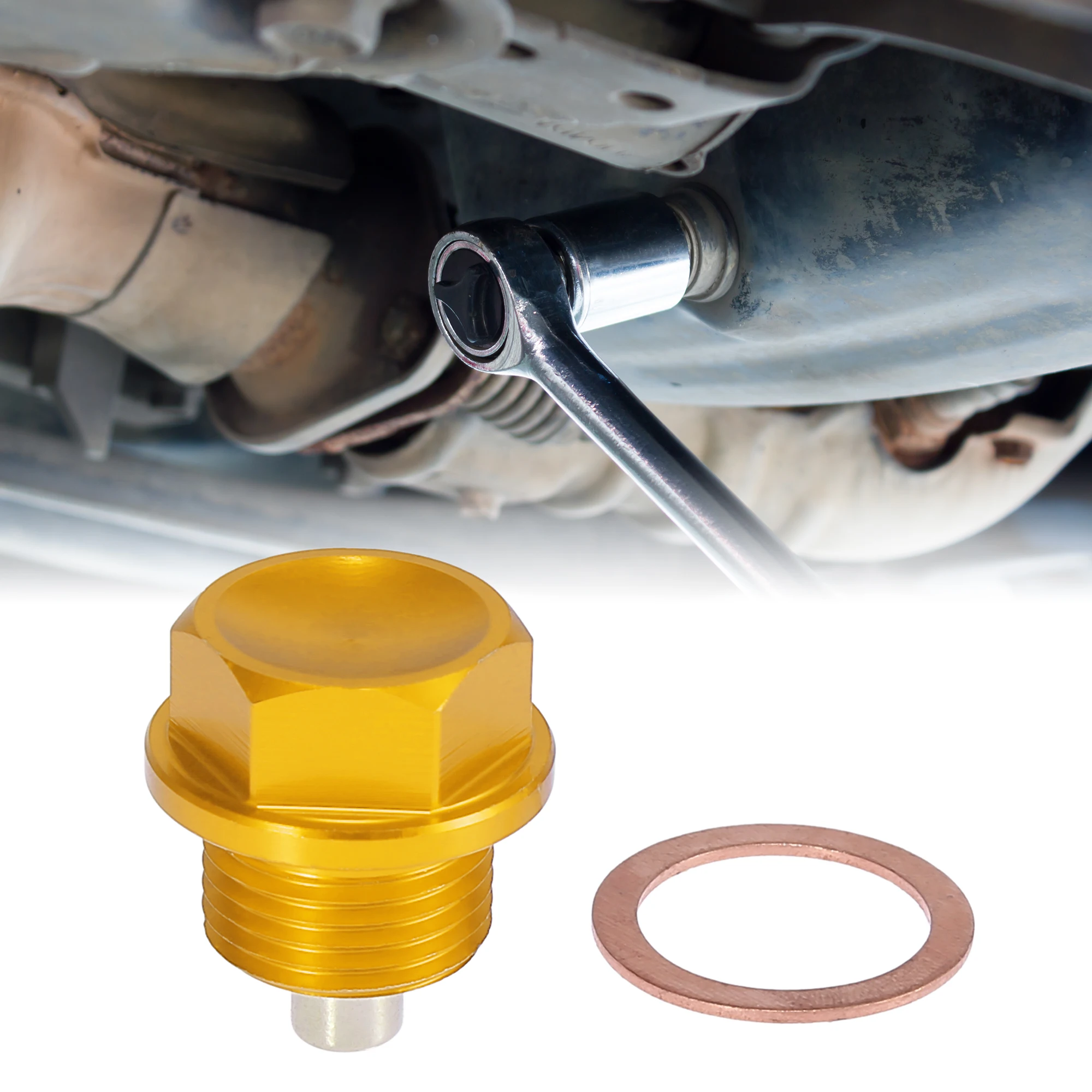 X Autohaux Tapón magnético de cárter con junta universal