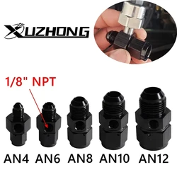 Adaptador de Sensor de presión de aceite NPT AN6, AN8, AN10, AN12, 1/8 ", calibre de conexión de junta giratoria, puerto de manguera, adaptador de tubería
