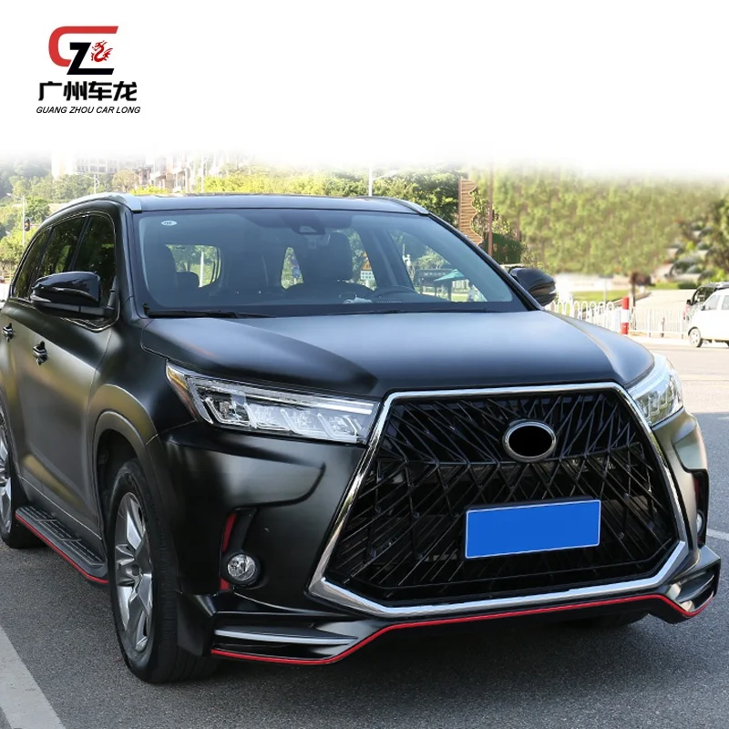 Parachoques delantero estilo LX570 para Toyota Highlander 2015-2020 - imagen 5