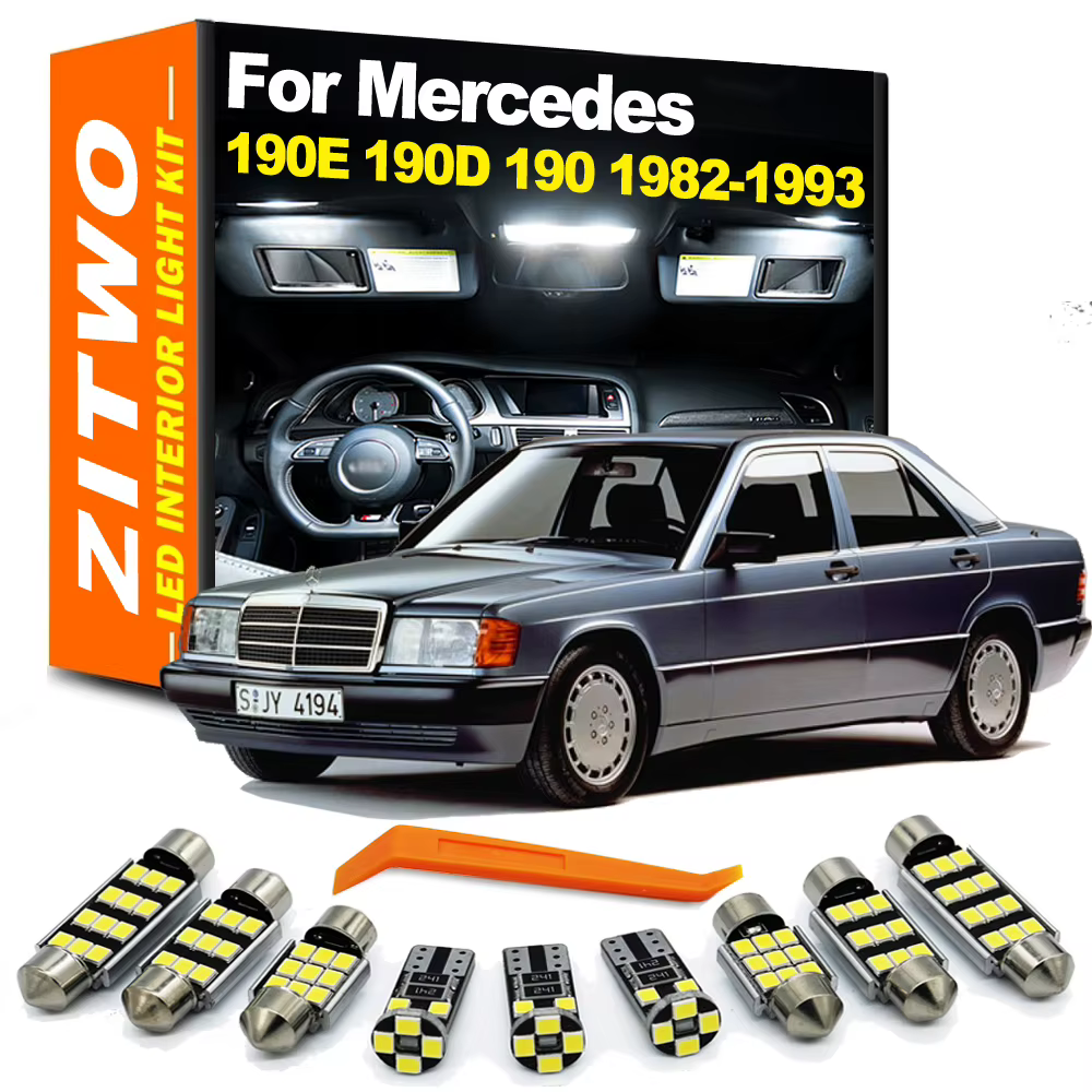 Kit bombillas LED de lectura interior para Mercedes 190 W201 (1982-1993)