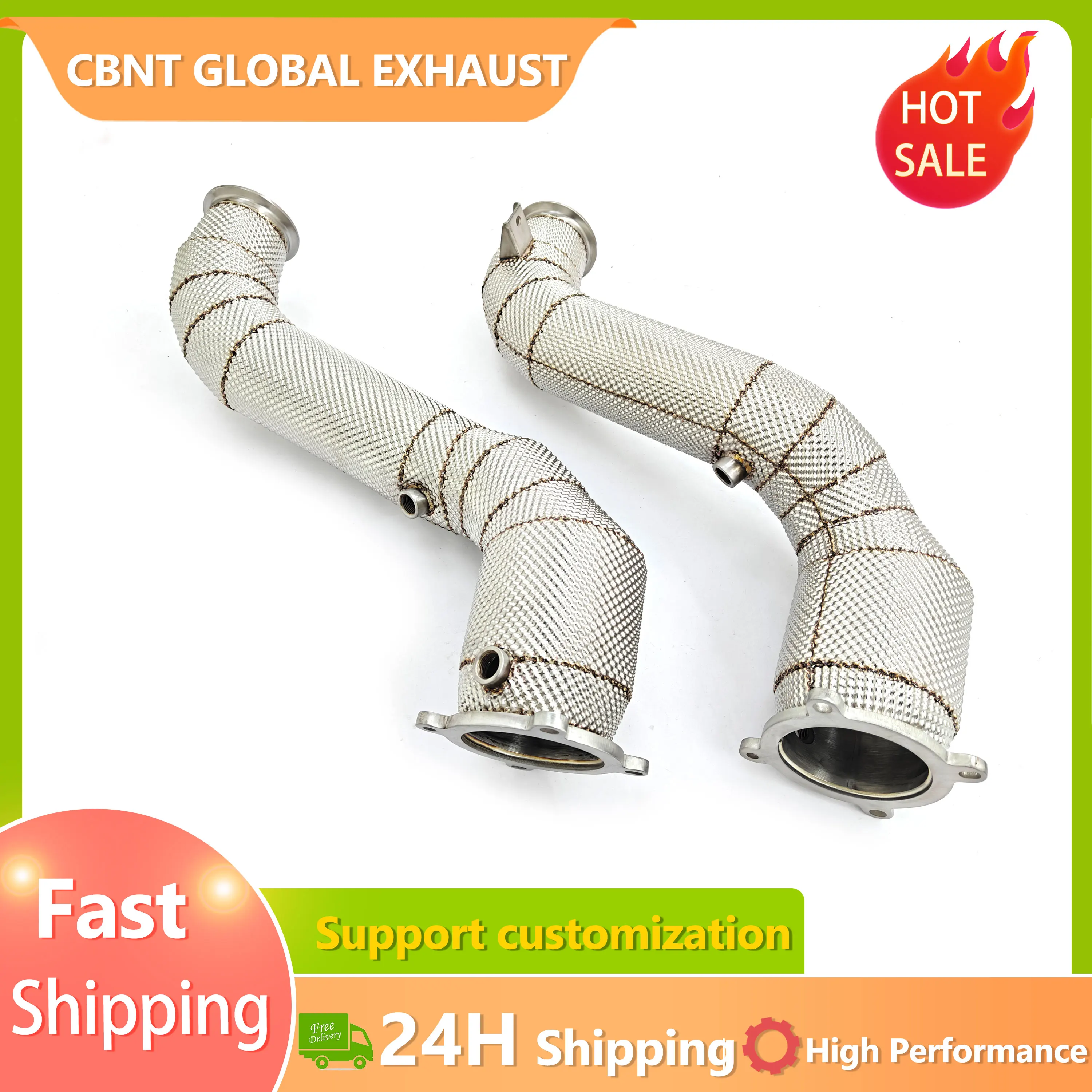 Bajante escape CBNT para McLaren 720S 4.0T – Downpipe SS304