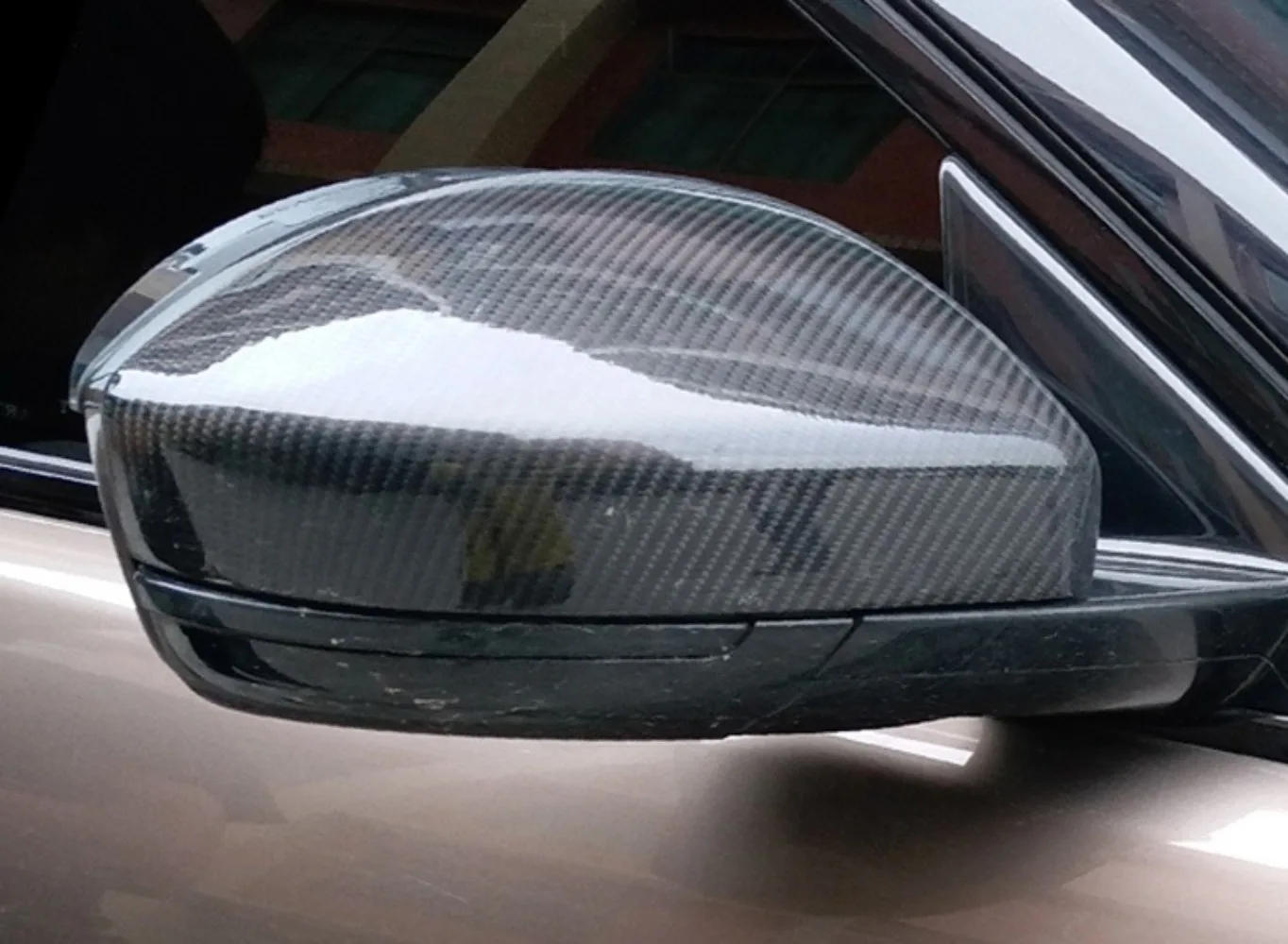 Cubiertas de espejo retrovisor fibra de carbono seca para Land Rover - imagen 3