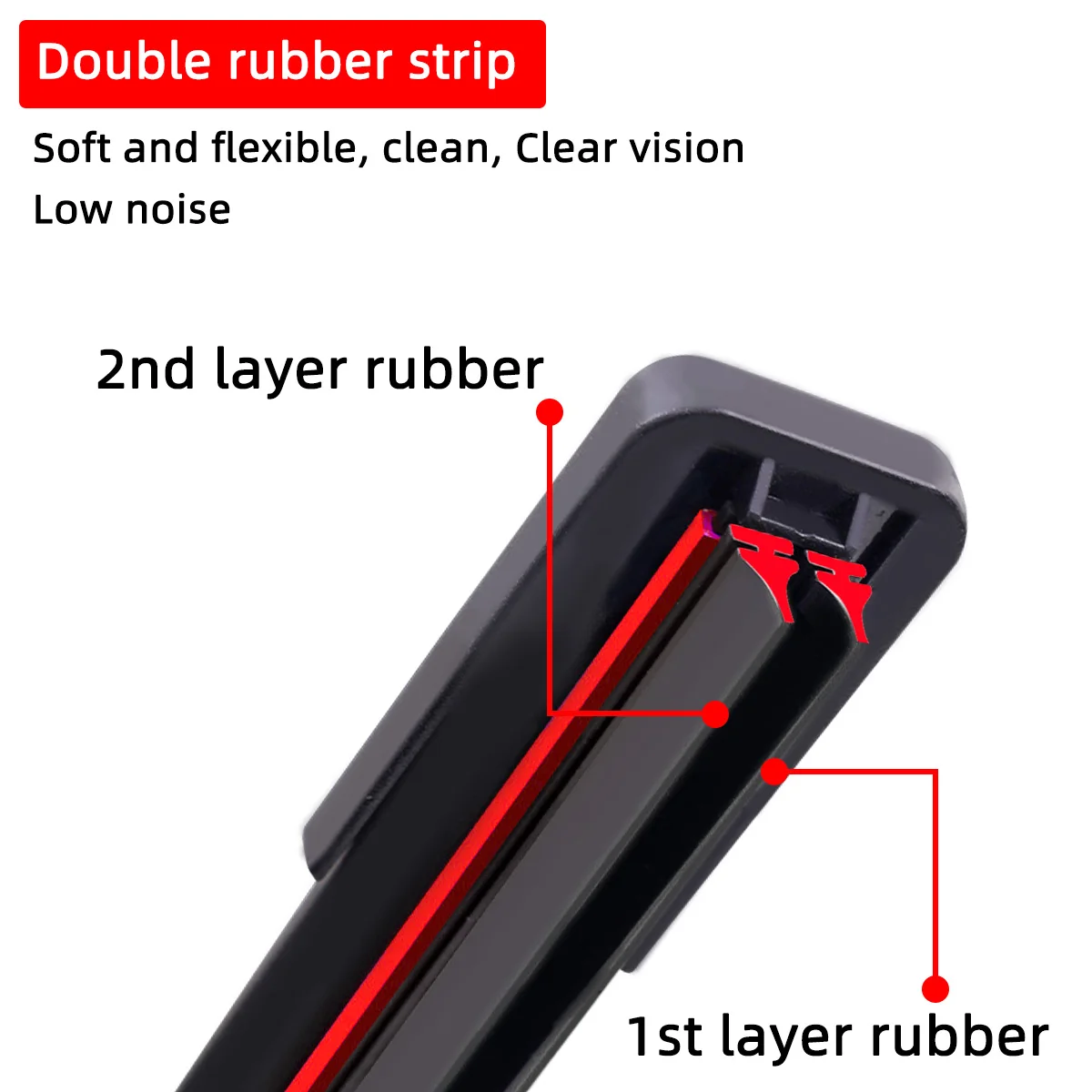 Escobillas limpiaparabrisas para Tesla Model 3/Y/S – goma universal - imagen 2