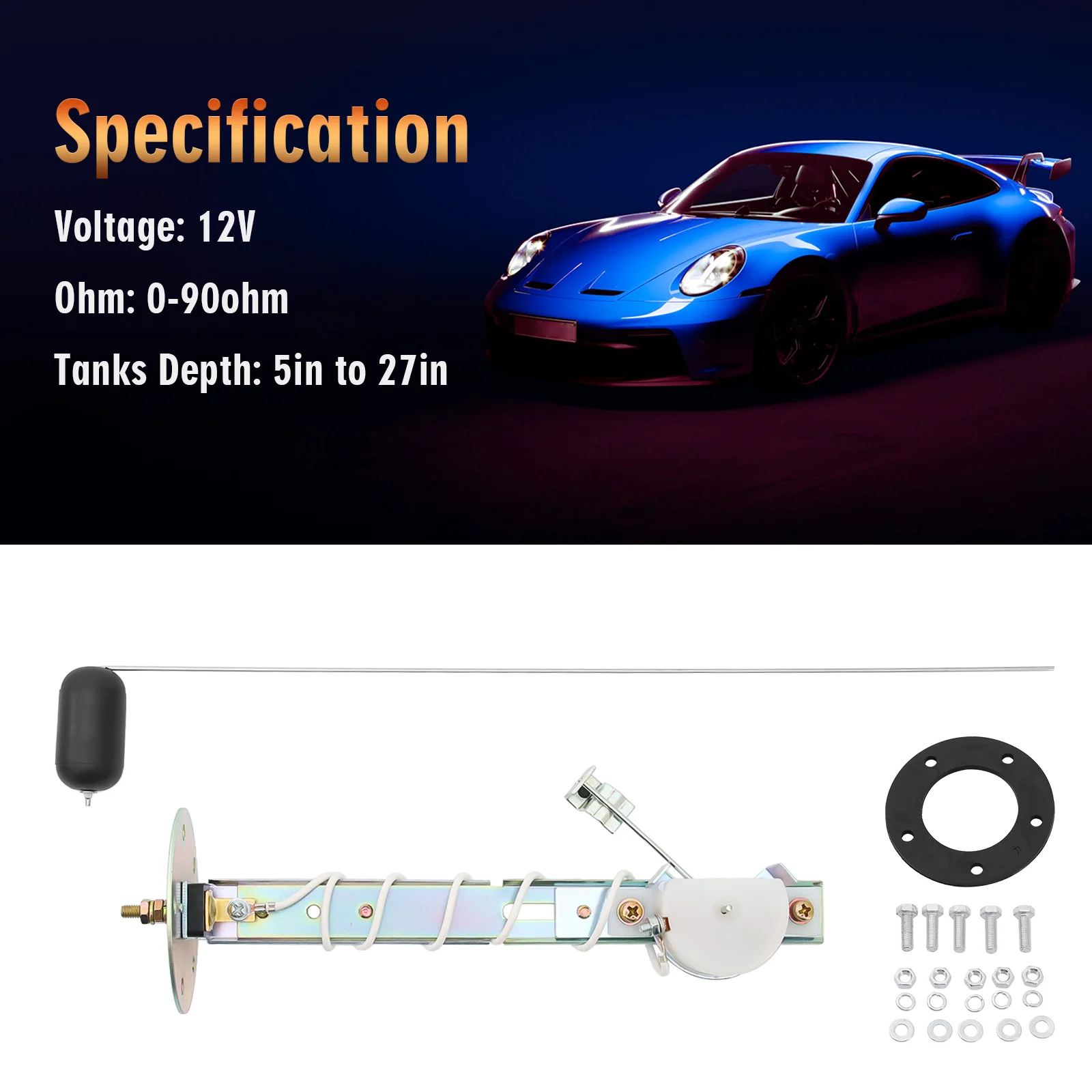 Sensor aforador de combustible 0-190 ohmios para coche y barco - imagen 3