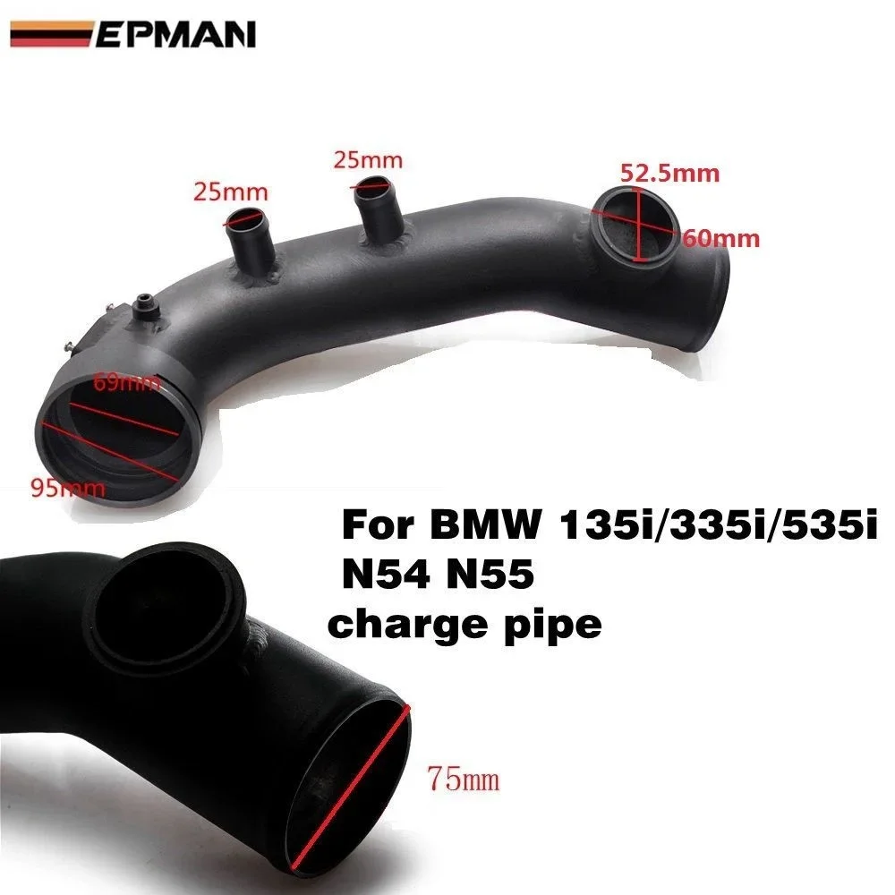 Tubo de carga admisión negro para BMW N54 135i 335i - imagen 2