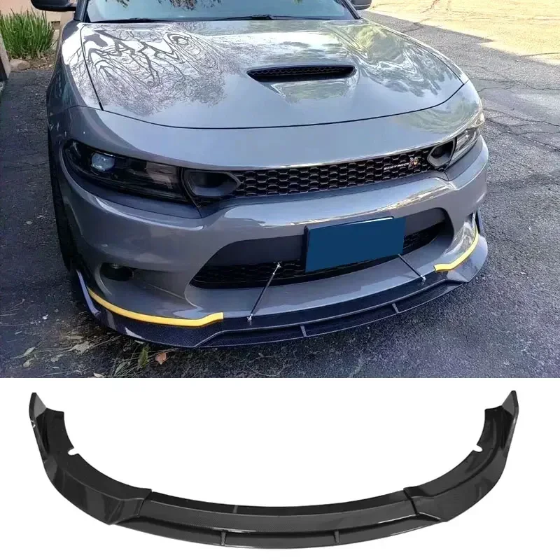 Splitter delantero negro brillante para Dodge Charger 2017-2020