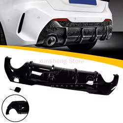 Labio difusor trasero ABS negro brillo para BMW Serie 1 F40