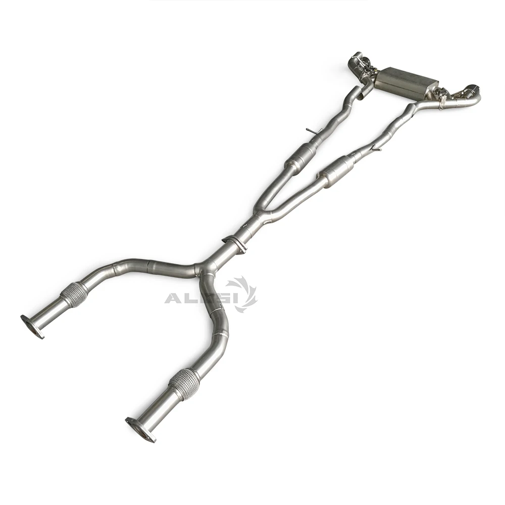 Escape cat-back de acero Infiniti Q60 y Q50 3.0T 2017-2024 con valvula - imagen 3