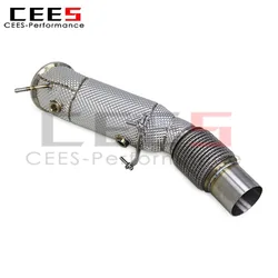 CEES Bajante de escape para BMW 320 B48 2.0T con protector térmico