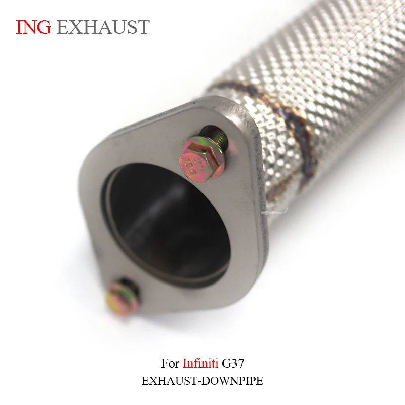 Tubo de escape ING acero inoxidable para Infiniti G37